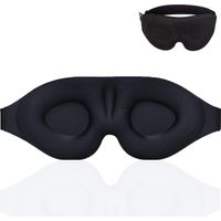Sleep Mask for Women Men, 100% Blockout Light Eye Mask for Sleeping 3D Contoured Blindfold, Upgraded Eye Cover with Adjustable Strap, Eye Pillow Soft Comfy Eye Shade for Nap Travel Night Shift