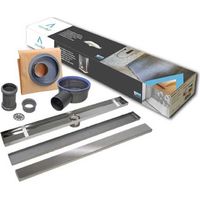 Kit Sumidero Lineal Duo LP con Lámina Termosellada y Rejilla Reversible Inox/Revestible – Varias Medidas Tamaño: 50 cm