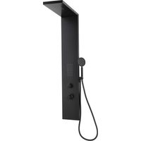 Badplaats Duschpaneel Savara 120 x 20 cm – Schwarz – Aluminium-D