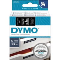 Schriftbandkassette ® D1 19 mm x 7 m (B x L) schwarz weiß