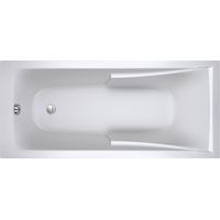Jacob Delafon – Baignoire ilot Corvette 3 170x80 cm – Acrylique blanc brillant – Dossier réhaussé pour confort – Économie d'eau 111L