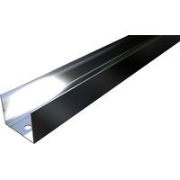 profilo in acciaio guida a "u" - 50x40x0.6 mm - 3 metri. - knauf.