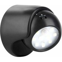 Eclairage d'appoint, éclairage à piles , Applique murale extérieure avec détecteur de mouvement Éclairage extérieur à LED Éclairage sans fil alimenté par batterie Rotation et inclinaison à 360 degr