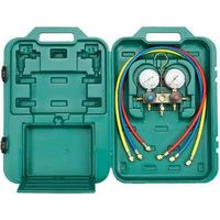 2-Wege Monteurhilfe Klimaanlage R32, R410a Set 2 Füllschläuche Manometer