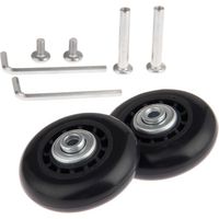 Roulette Valise,Roue à bagages, Essieux et Roulettes, 2PCS Roulettes de Rechange avec Essieux à Roulement 70 x 19mm - Valise Roues de Rechange Pour réparation de valise