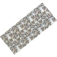 Tapis de cuisine antidérapant - Chemin de table lavable, motif de feuilles, design moderne - Fabriqué en Italie Cm. 50x180