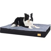 Bingo Paw – Coussin orthopédique pour chien – Matelas en mousse à mémoire de forme – Housse lavable et imperméable – 92x56x8cm