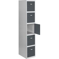 SIMONLOCKER casier en métal (180x30x50cm) GRIS ET ANTHRACITE