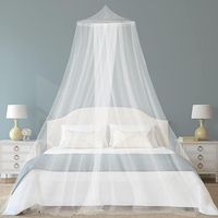 SHINING HOUSE Moustiquaire de lit, ciel de lit, moustiquaire pour lit simple/lit double, moustiquaire pour lit adulte/fille/bébé/enfant, moustiquaire universelle pour lit king size blanche 0,6 x 2,5 x