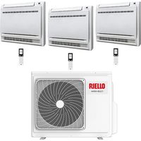 Climatizzatore Condizionatore Riello Console Trial Split Inverter R32 12000 + 12000 + 12000 BTU con U.E AARIA MULTI 475 PI Classe A++/A+