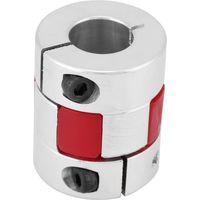 Pfahlkupplung, D25 L30 Wellenkupplung aus Aluminiumlegierung, Pfahlwellenkupplungsverbinder (12 mm-12 mm, 1 Stück)