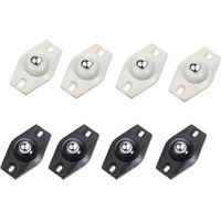HONORNIC - 8pcs Roulettes Pivotantes Auto-Adhésives à 360 Degrés,Mini Roulettes Pivotantes en Acier,Papier Adaptées à Diverses Boîtes de