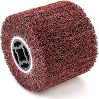 Brosse abrasive en fibre synthétique pour rénovateurs extérieurs, Ø120 × 100 × 19 mm, grain 120