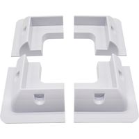 ECO-WORTHY Solar Panel Roof Drill-Free Corner ABS White Plastic Bracket Mount Set for RV, Boats, Caravans, Marine, Motorhomes