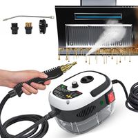 Limpiador de vapor portátil de 2500 W, máquina de limpieza a vapor a presión de alta temperatura con cabezales automáticos para muebles de cocina y baño.