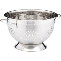 KitchenCraft MasterClass colino di acciaio inox con manici laterali, 27 cm - Argento