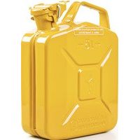 Bidón de combustible 5l amarillo zinc RAL 1018 chapa de acero L230xW120xH310mm VALPRO