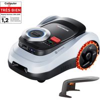 Segway Navimow i208 LiDAR Robot tondeuse pour 800 m² et Garage M, LiDAR+Vision, cartographie automatique, sans fil, sans antenne