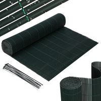 Randaco 160x900cm PVC Sichtschutzmatte Bambus Sichtschutz Garten Sichtschutzzaun Balkon Zaun Windschutz Balkonverkleidung Grün