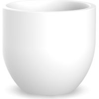 Moovere – Jardinière ronde 50cm – Polyéthylène résistant aux UV – Pour intérieur et extérieur – Volume 37,8L – Couleur blanche