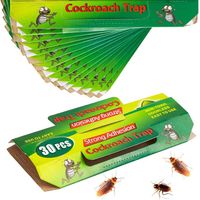 30 Pièces Piege Cafard Produit Puissant Professionnel Collant Piège à Cafards Anti Blattes