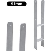 Wolketon 4x ancres H support de poteau Ancre de poteau Patte de poteau Poutre 600MM Pied de poteau