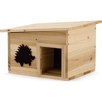 Igelhaus Winterfest Überwinterungs Holz, 32×26 cm