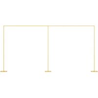 Arco de Boda Dorado 657 x 35 x 300 cm Acero vidaXL