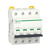 Acti9, iC60H disjoncteur 4P 63A courbe D - A9F85463
