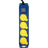 Bloc 4 prises étanche + interrupteur - 3x1.5mm²