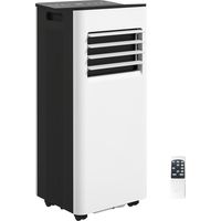 Aire acondicionado portátil 3 en 1 de 9000 BTU – Control remoto – Pantalla LED – Temporizador – 2 velocidades – Para 28 m² – Blanco