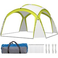 Evenementenpaviljoen 3,5 x 3,5 m met haakdeur, waterafstotend, winterbestendig, tuinpaviljoen, groen