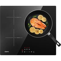 CIARRA Piano cottura a induzione 3 fuochi 60cm Timer Pausa Nero CD3BIH