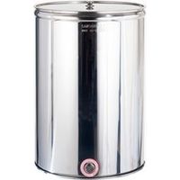 SERBATOIO ACCIAIO INOX CONTENITORE ENOLOGICO VINO OLIO CISTERNA RECIPIENTE LT200