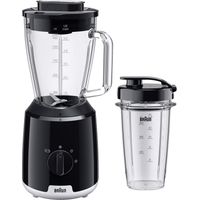 Braun Jug Blender, 600W 1.5L PowerBlend 1, Black