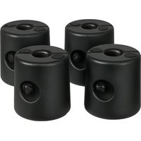 Juego de 4 patas para cenador plegable – Se pueden llenar con agua o arena – Para pabellón de HDPE – Tornillos de seguridad