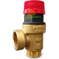 Valvola di sicurezza, limitatrice di pressione a membrana 1/2" MF, 6 bar 6 BAR