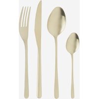 Servizio posate 24 pezzi champagne con scatola Bean Polvere di Luna