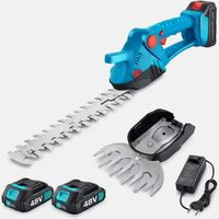 TAGLIASIEPI 2 IN 1 CON 2 BATTERIA TAGLIA SIEPE TOSASIEPI RIFINITORE TOSA ERBA SIEPI PRATI DA GIARDINO POTATURA CON 2 LAME INTERCAMBIABILI PROFESSIONALE FAI DA TE