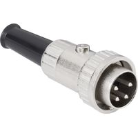 BKL Electronic 0202007 DIN-Rundsteckverbinder Stecker, gerade Polzahl: 8 Silber 1 St.