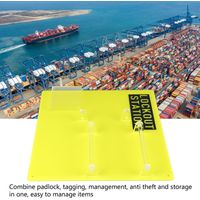 Station Lockout Tagout Résistant avec Panneau Acrylic Transparent pour Établissements Professionnels