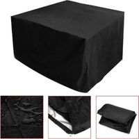Housse de meubles de jardin, housse de meubles de table de jardin pour meubles de jardin carrés, couverture de jardin extérieure en tissu Oxford 210D étanche aux UV/aux intempéries (8066100cm)
