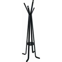 Attaccapanni a stelo legno nero 4 braccia cm 50h180