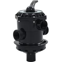 Vidaxl – Soupape à multi-voies pour filtre à sable ABS 1,5" 6 fonctions – Montage supérieur – Pression max 3,5 bar – Raccord 38 mm