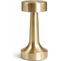Lampe de Table Sans Fil Rechargeable LED – Contrôle Tactile – Design Métal Moderne – Azura Doré
