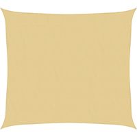 vidaXL Voile d'ombrage sable 3x2,5 m 100 % polyester oxford