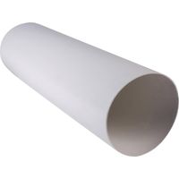 Système de ventilation pour conduites rondes 150 – 20210162 – Tuyau rond sans manchon DN 150 – Longueur 1m – Couleur blanc – Wallair