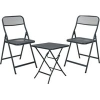 GreenGarden® Turin klappbares Garten- & Balkonmöbel-Set 3-tlg. anthrazit"-"179087523