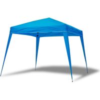 Carpa California 2,4x2,4m de aluminio plegable Azul Jardín, playa, campo, terraza