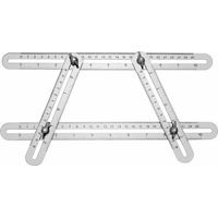 Angle Règle de mesure , Outil de mesure d'angle , Règle multi angle , règle pliante à double échelle en alliage d'aluminium à quatre pliages règle outil de mesure d'angle